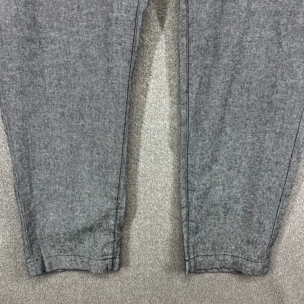 Banana Republic Athletic Pants Mens 34x32 Grey Linen Cotton Drawstring Trousers